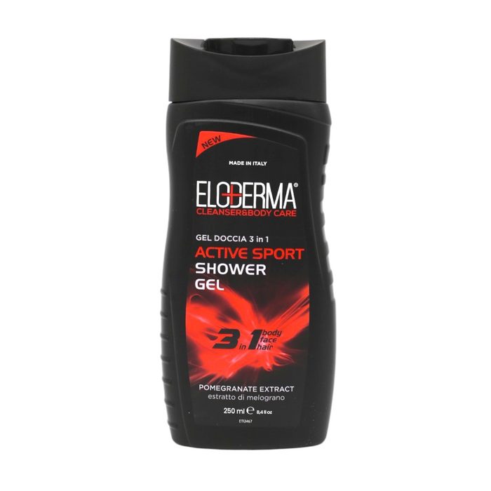 Гель для душу чоловічий 3в1 Active Sport Eloderma 250 мл